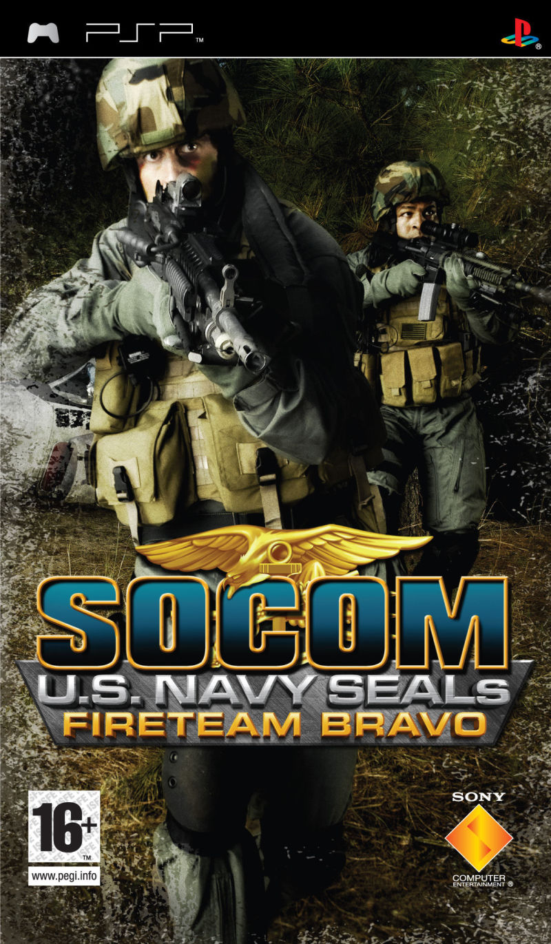 Front cover of SOCOM: U.S. Navy SEALs - Fireteam Bravo for PlayStation Portable