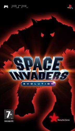 Front cover of Space Invaders Evolution for PlayStation Portable