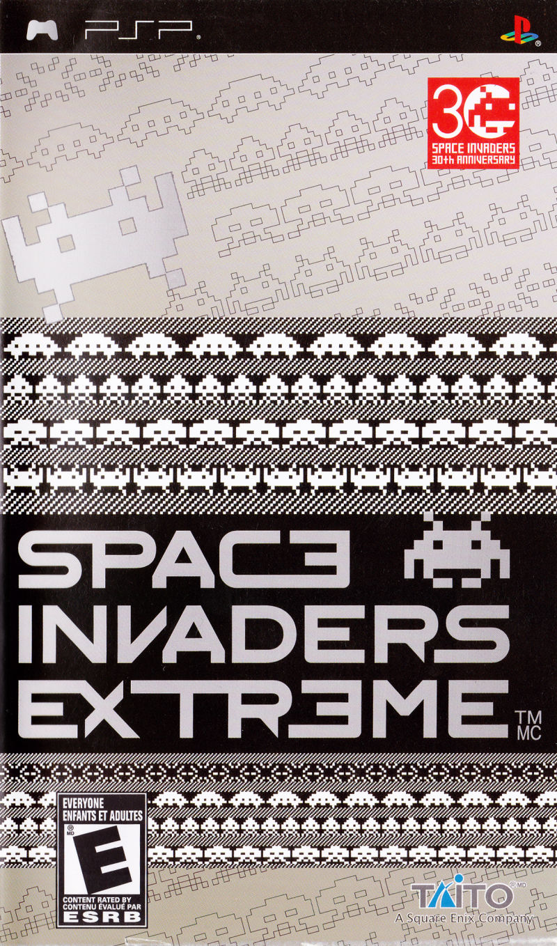 Front cover of Spac3 Invaders Extr3me for PlayStation Portable