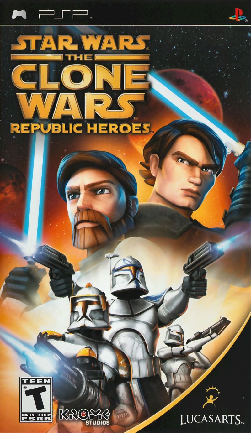 Front cover of Star Wars: The Clone Wars - Republic Heroes for PlayStation Portable