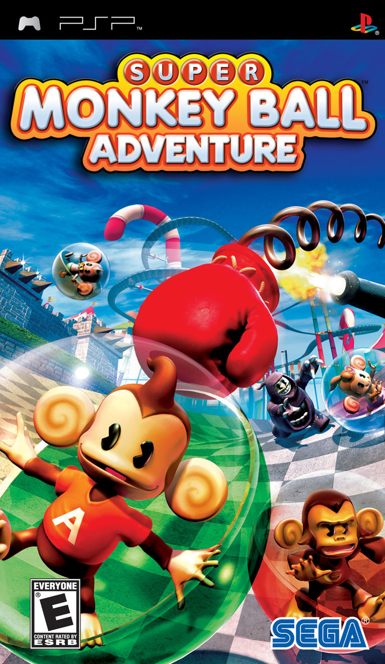 Front cover of Super Monkey Ball Adventure for PlayStation Portable