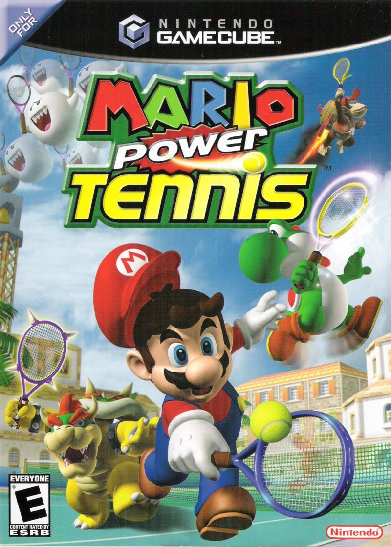 Front cover of Mario Power Tennis for Nintendo GameCube