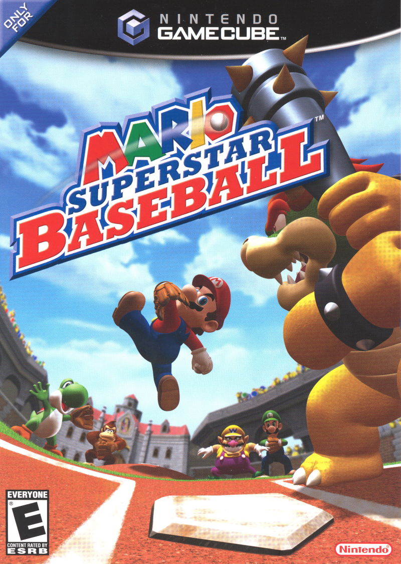 Front cover of Mario Superstar Baseball for Nintendo GameCube