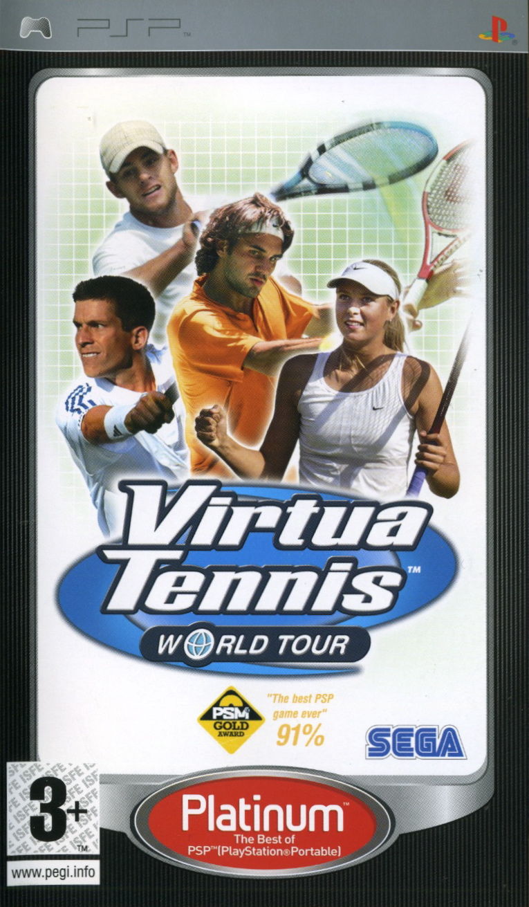 Front cover of Virtua Tennis: World Tour for PlayStation Portable