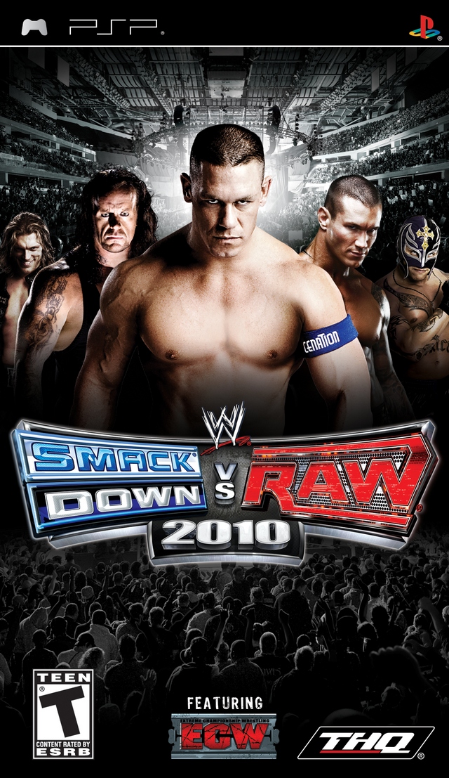 Front cover of WWE Smackdown vs. Raw 2010 for PlayStation Portable