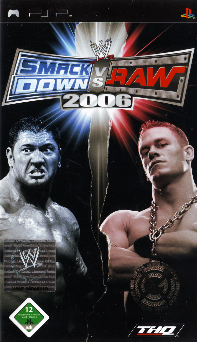 Front cover of WWE Smackdown vs. Raw 2006 for PlayStation Portable