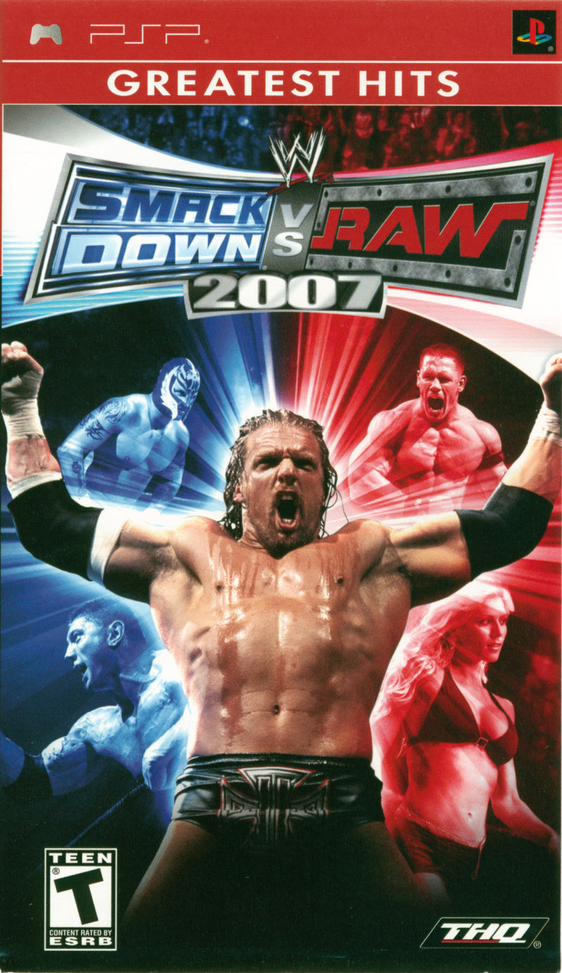 Front cover of WWE Smackdown vs. Raw 2007 for PlayStation Portable