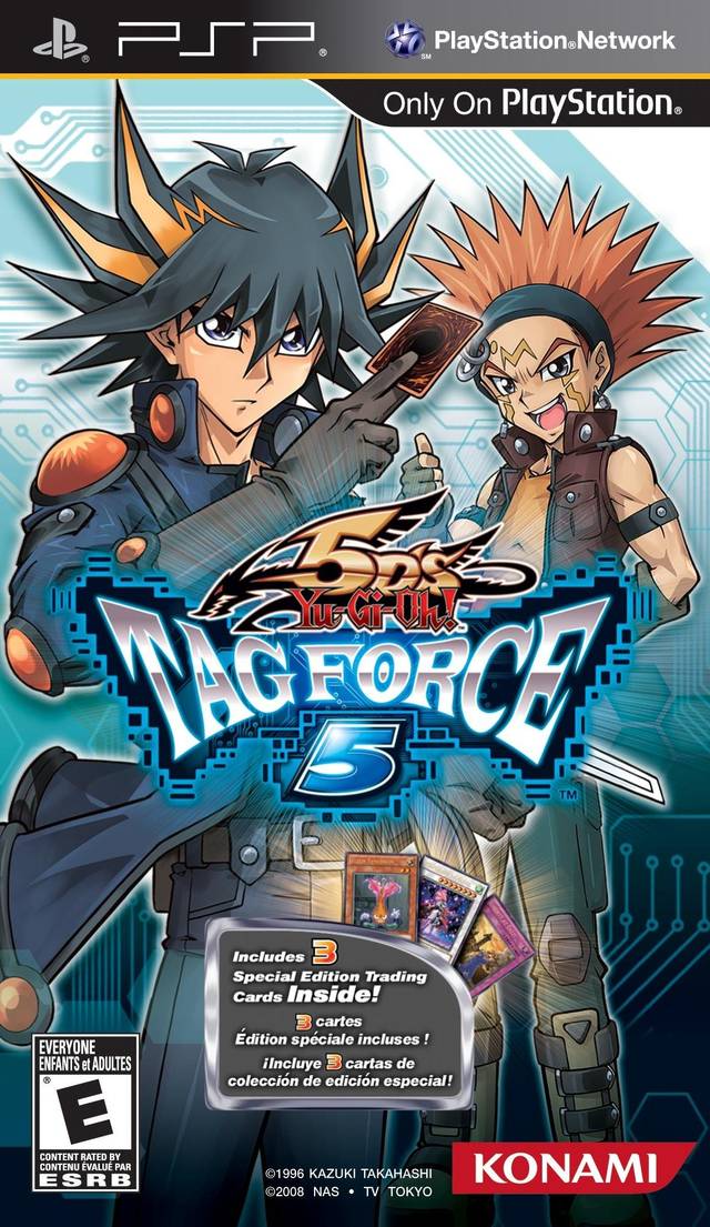 Front cover of Yu-Gi-Oh! 5D's Tag Force 5 for PlayStation Portable