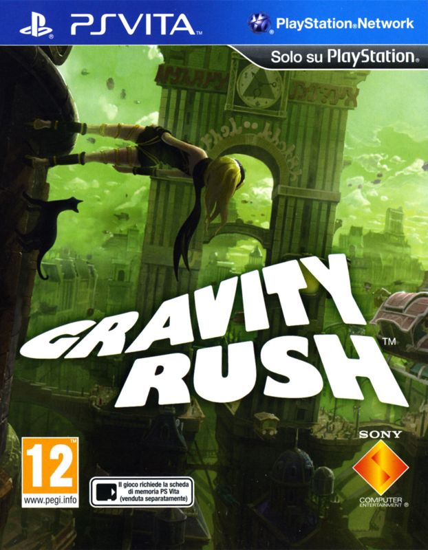 Front cover of Gravity Rush for PlayStation Vita