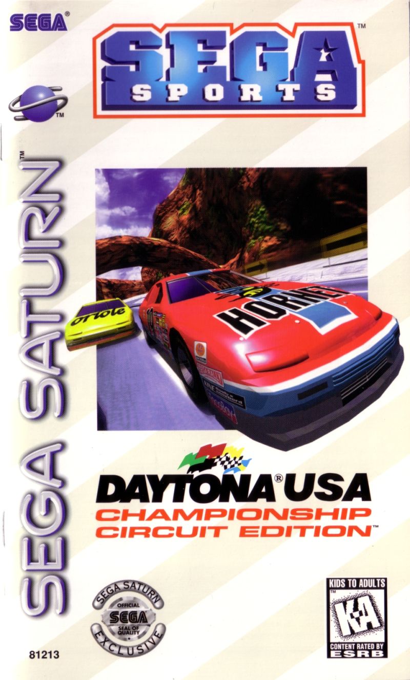 Front cover of Daytona USA: Championship Circuit Edition for Saturn