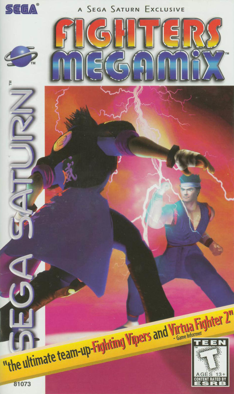 Front cover of Fighters Megamix for Saturn
