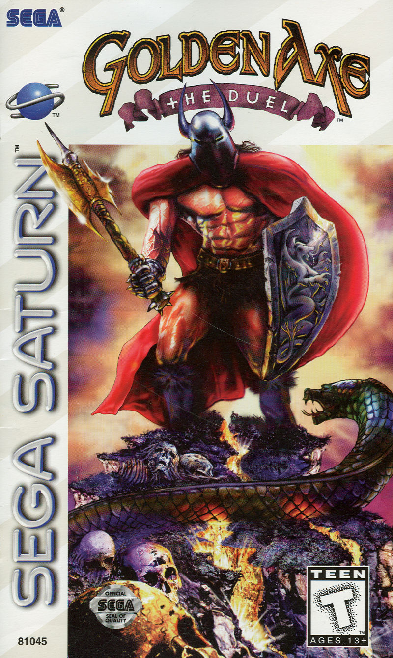 Front cover of Golden Axe: The Duel for Saturn
