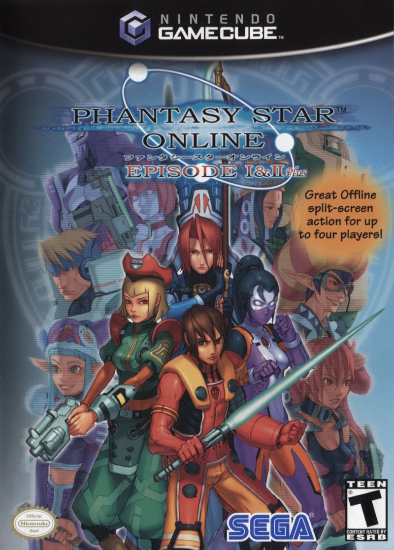 Front cover of Phantasy Star Online: Episode I & II Plus for Nintendo GameCube