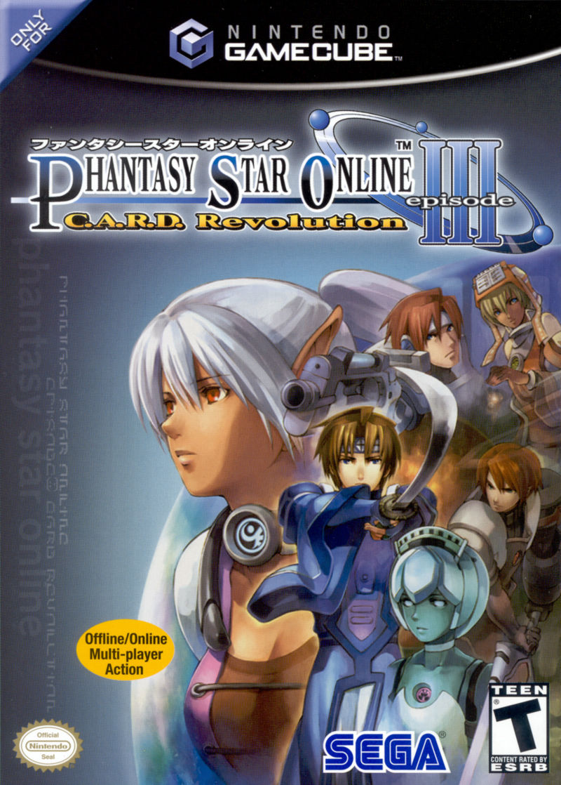 Front cover of Phantasy Star Online: Episode III - C.A.R.D. Revolution for Nintendo GameCube