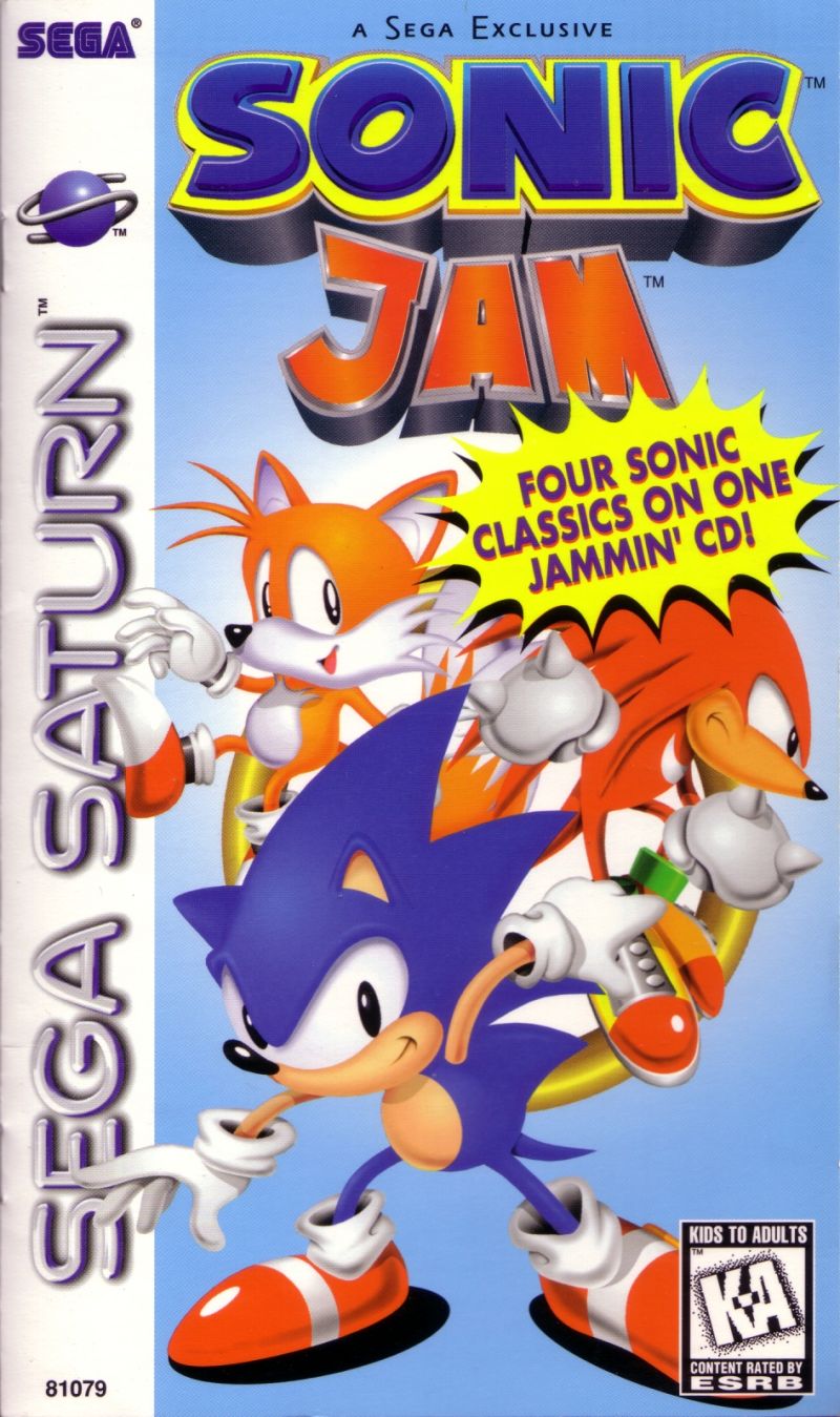 Front cover of Sonic Jam for Saturn