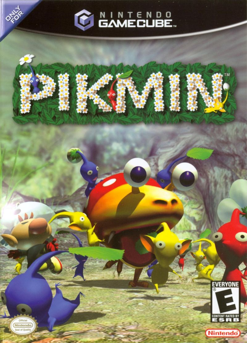 Front cover of Pikmin for Nintendo GameCube