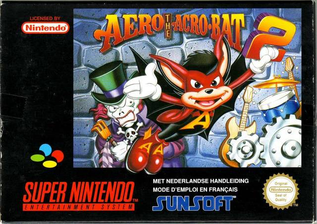 Front cover of Aero the Acro-Bat 2 for Super Nintendo