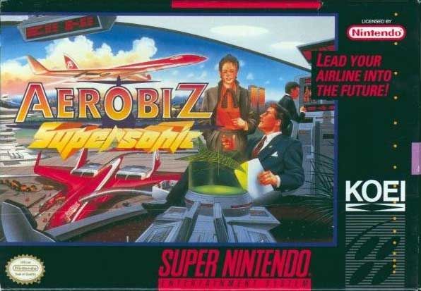 Front cover of Aerobiz Supersonic for Super Nintendo