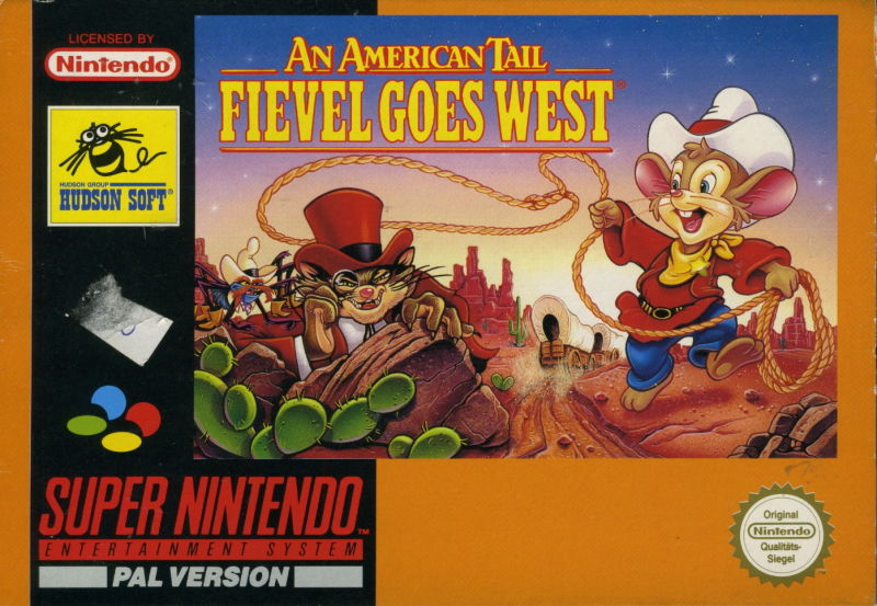Front cover of An American Tail: Fievel Goes West for Super Nintendo