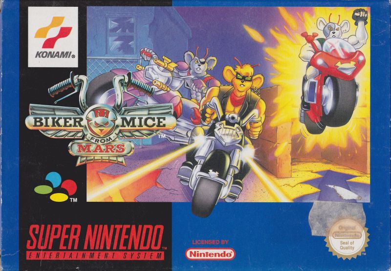 Front cover of Biker Mice from Mars for Super Nintendo