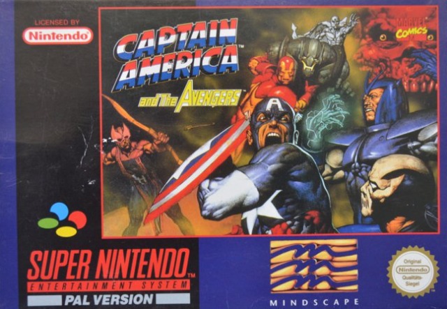 Front cover of Captain America and the Avengers for Super Nintendo