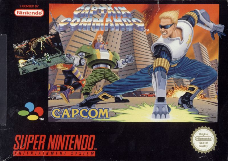 Front cover of Captain Commando for Super Nintendo