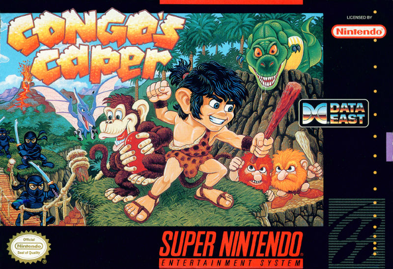 Front cover of Congo's Caper for Super Nintendo