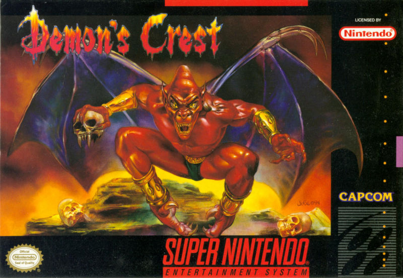 Front cover of Demon's Crest for Super Nintendo