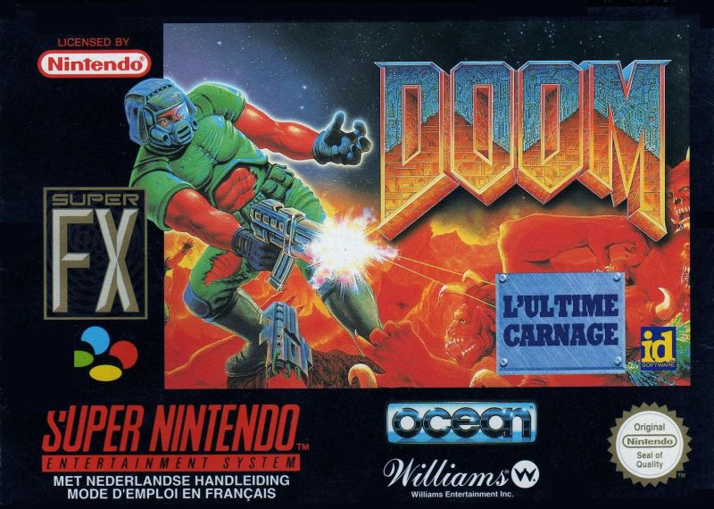 Front cover of DOOM for Super Nintendo