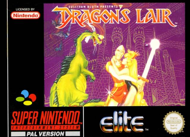 Front cover of Dragon's Lair for Super Nintendo