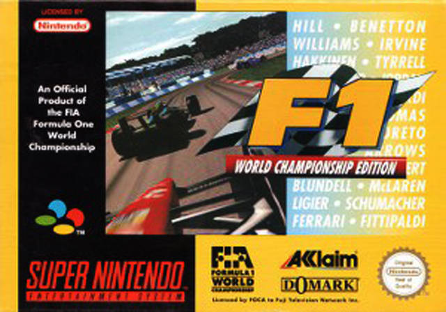 Front cover of F1: World Championship Edition for Super Nintendo