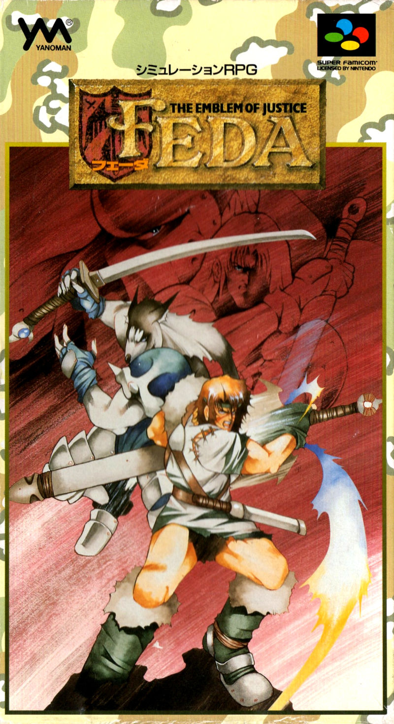 Front cover of FEDA: The Emblem of Justice for Super Nintendo