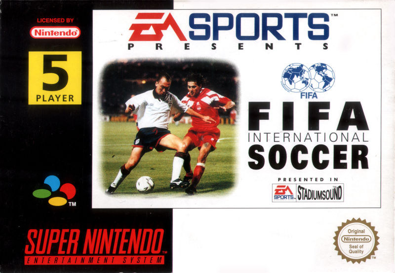 Front cover of FIFA International Soccer for Super Nintendo