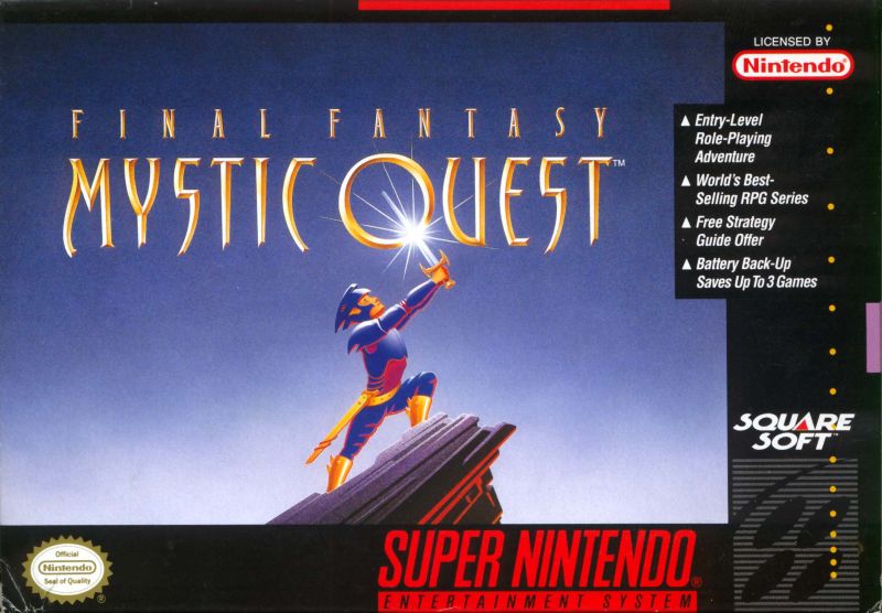 Front cover of Final Fantasy: Mystic Quest for Super Nintendo