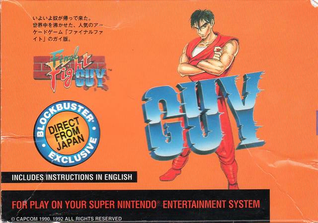 Front cover of Final Fight Guy for Super Nintendo