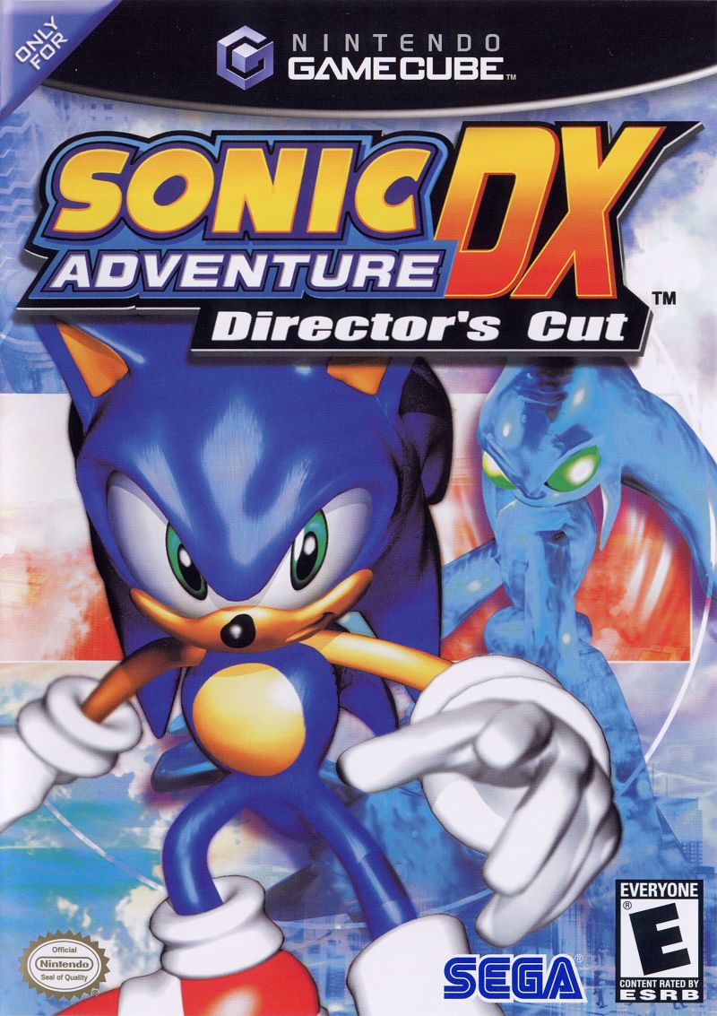 Front cover of Sonic Adventure DX (Director's Cut) for Nintendo GameCube