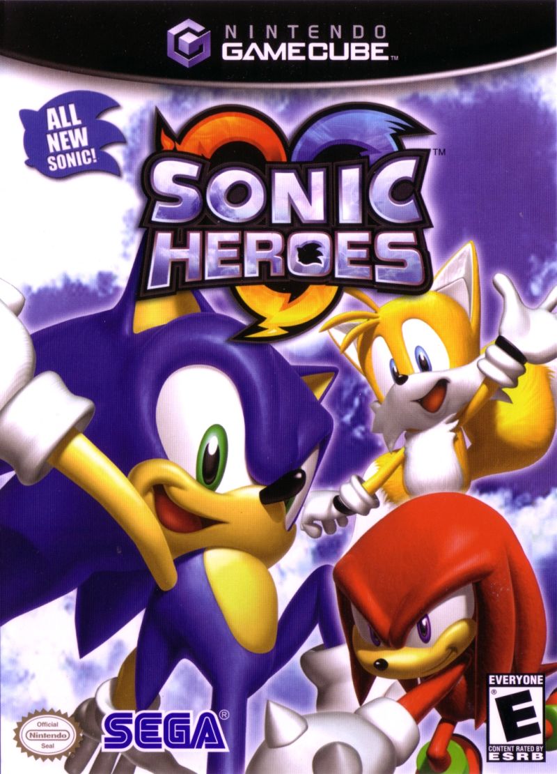 Front cover of Sonic Heroes for Nintendo GameCube