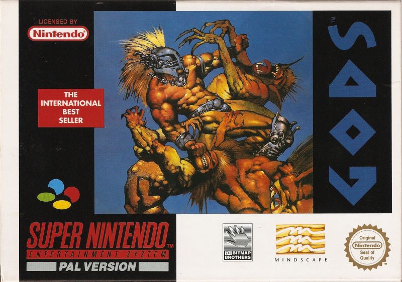 Front cover of Gods for Super Nintendo