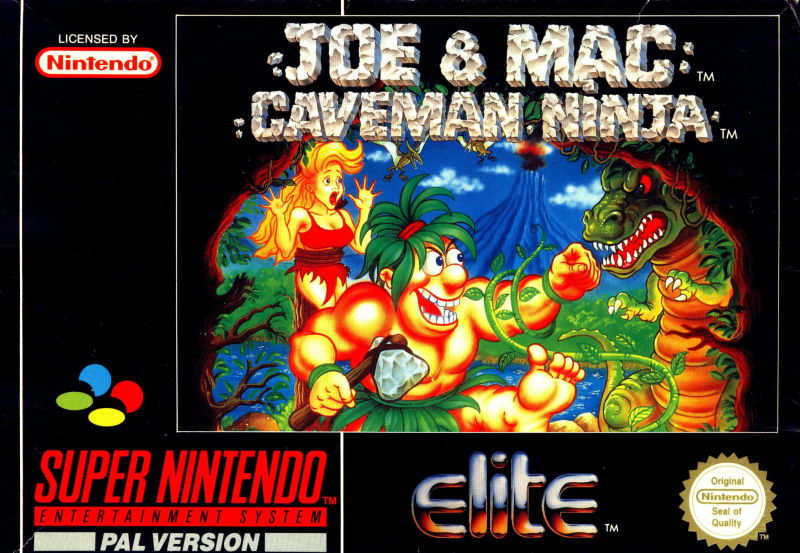 Front cover of Joe & Mac: Caveman Ninja for Super Nintendo
