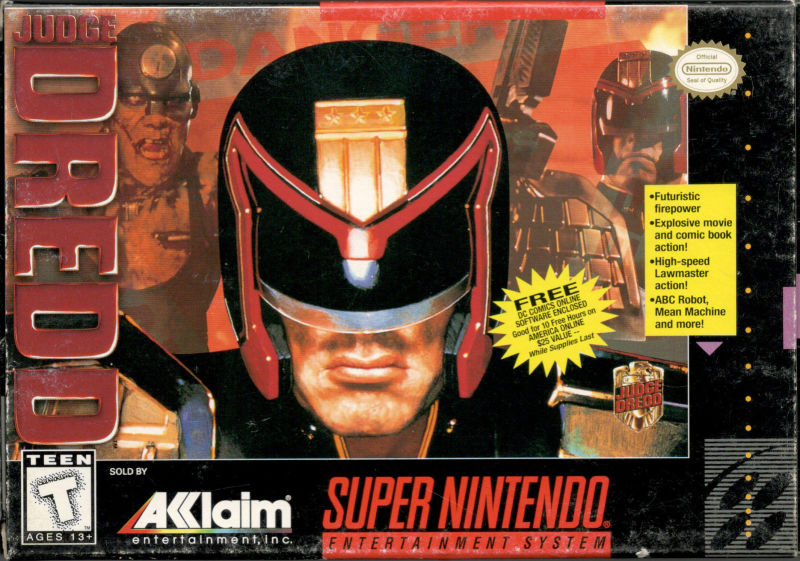 Front cover of Judge Dredd for Super Nintendo