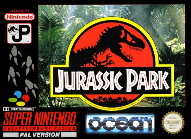 Front cover of Jurassic Park for Super Nintendo