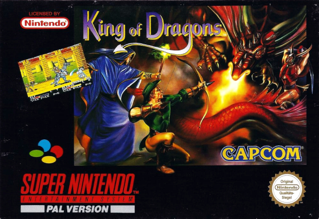 Front cover of The King of Dragons for Super Nintendo
