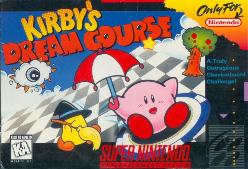 Front cover of Kirby's Dream Course for Super Nintendo