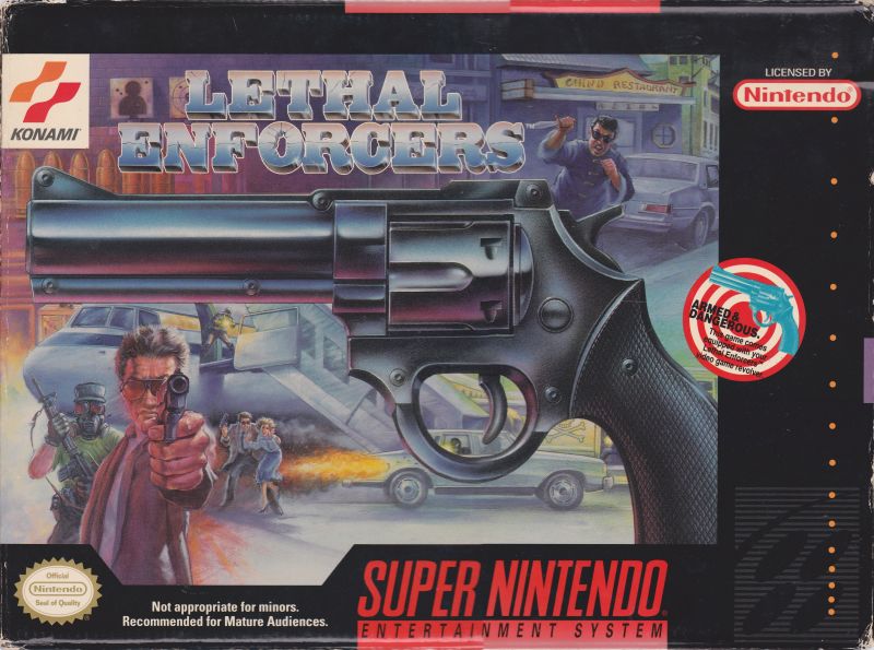 Front cover of Lethal Enforcers for Super Nintendo