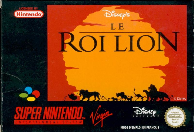 Front cover of The Lion King for Super Nintendo