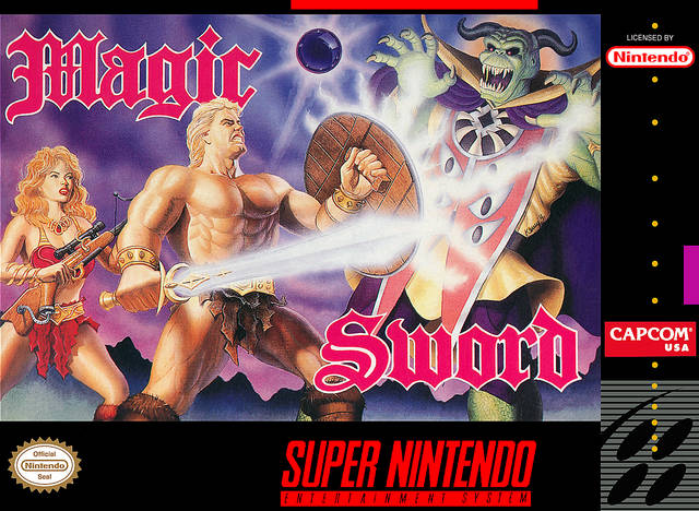 Front cover of Magic Sword for Super Nintendo