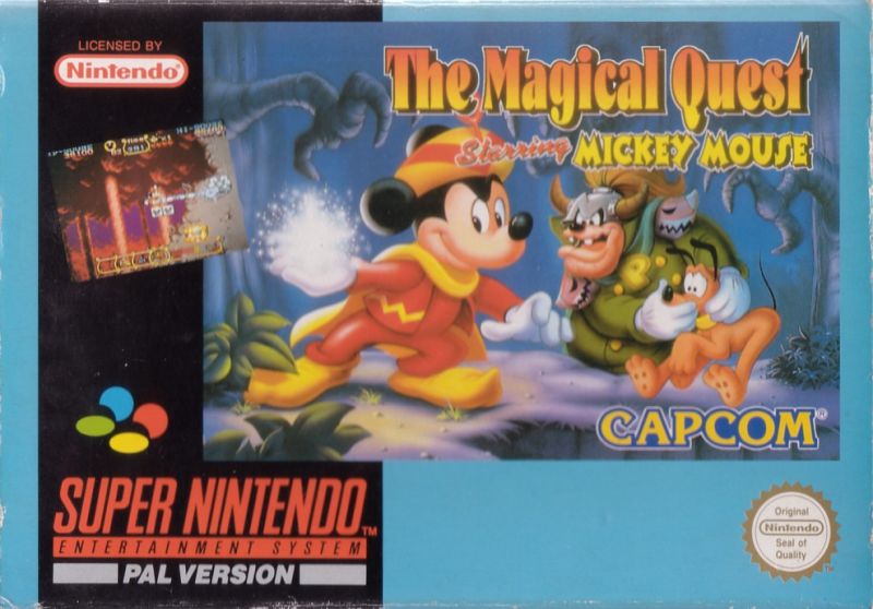 Front cover of The Magical Quest Starring Mickey Mouse for Super Nintendo