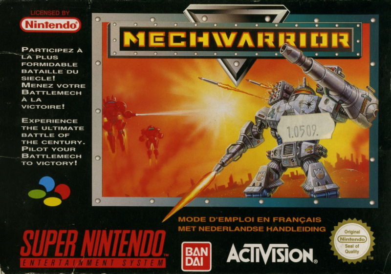 Front cover of MechWarrior for Super Nintendo