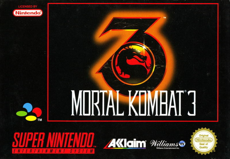 Front cover of Mortal Kombat 3 for Super Nintendo