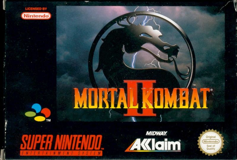 Front cover of Mortal Kombat II for Super Nintendo